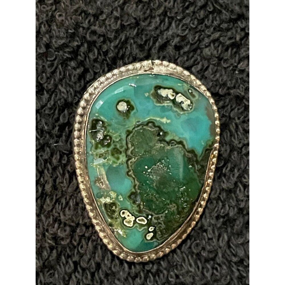 Bold Green and Blue Likely Carico Lake or Royston Turquoise Pendant